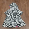(18-24M) George Baby Hodded Bath Robe Cozy Zebra Stripes Lightweight Soft Warm