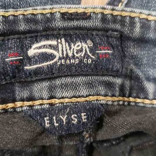 (26W) Silver Jeans Co. Elyse Midrise Slim Bootcut Denim Everyday Country Comfy