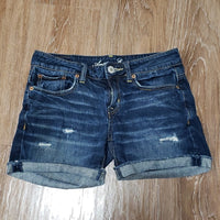 (00) American Eagle Outfitters 100% Cotton Denim Distressed California Summer