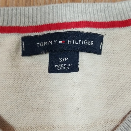 (S) Tommy Hilfiger Striped Lightweight Comfy Casual Travel Soft Layers Academia