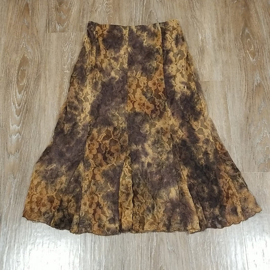 (XL) KerryBrooke Lace Full Skirt Bohemian Flowy Flare A-Line