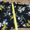 (X) NWT Dex Plus Black Floral Printed Fit & Flare Lightweight Colorful Vacation