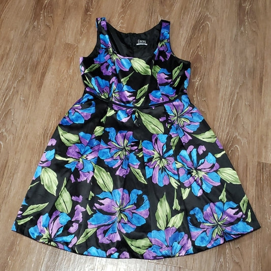 (XL) Ceces New York Tropical Fit & Flare with Pockets Versatile Vacation Summer