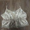 (S) NWT H&M Cropped Dainty Lace Satin Lingerie Intimates Lightweight Sleepwear