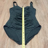 (8) Calvin Klein Swimwear Ruched One Piece Swimsuit Flattering Classic Beachwear