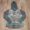 (M) Columbia Plaid Print Casual Outdoors Camping Hiking Comfy Hooded