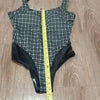 (18W) Maillot Baltex Body I.D Plaid Print One Piece Swimsuit Classic Pool Beach