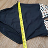 (12) AK Anne Klein One Piece Swimsuit Polka Dot Contemporary Resortwear Vacation