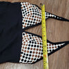 (12) AK Anne Klein One Piece Swimsuit Polka Dot Contemporary Resortwear Vacation