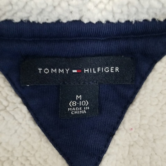 (M) Tommy Hilfiger Youth Girls Warm Fall Cozy Outdoor Fleece Lined Hoodie Comfy