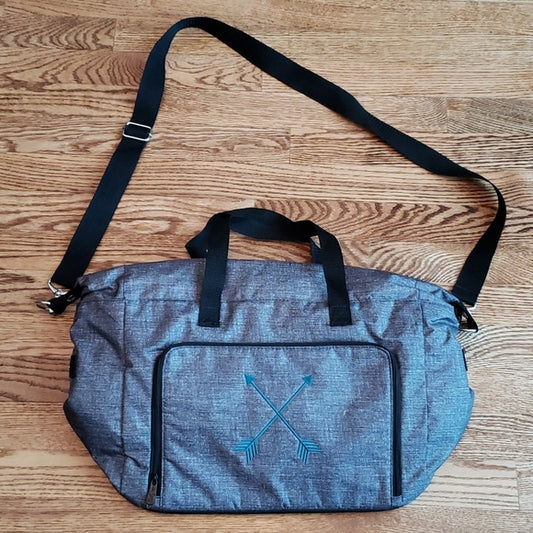 Thirty-One Large Plastic Lined Shoulder Bag Versatile Motherhood Multi-Pocket