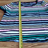 (XL) Talbots Multicolored Striped Lightweight Casual Tee Relaxed Fit Everyday