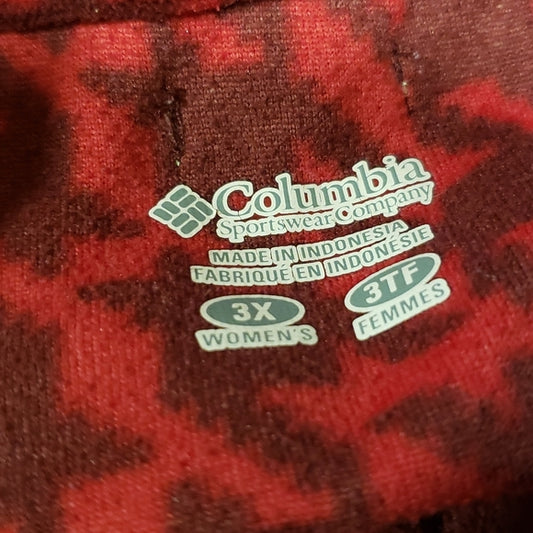 (3X) Columbia Sportswear Company Thin Fleece Houndstooth Cozy Layers Athleisure