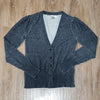 (L) Roxy Casual Comfy Weekend Relaxed Fit Bohemian Modern Cardigan Contemporary