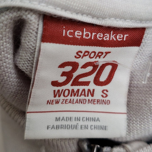 (S) Icebreaker Sport 320 New Zealand 100% Merino Wool Sweater Soft Hooded Floral