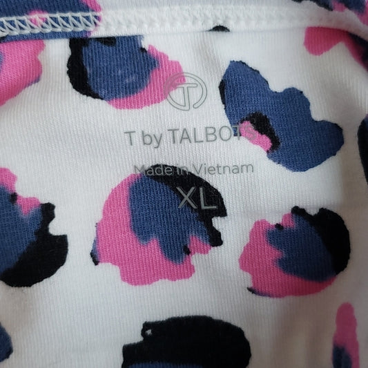 (XL) T by Talbots Colorful Patterned Casual Comfy Soft Relaxed Fit Weekend