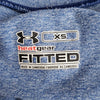 (XS) Under Armour Heathered Fitted HeatGear Tee Activewear Classic Athletic