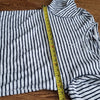 (M) Le Château Striped Nautical 100% Cotton Tee Comfy Casual Classic Raw Hem