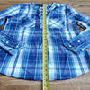 (S) Original Weatherproof Classic Plaid Country Soft Casual Western Prairie