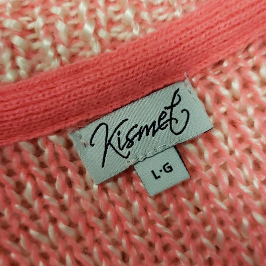 (L) Kismet Neon Thick Cable Knit Comfy Cottagecore Colorful Cozy