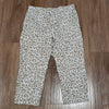 (M) Aerie by American Eagle Leopard Print Cropped Jogging Pant Comfy Loungewear