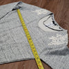 (M) Dept Lace Details Heathered Beaded Long Too Pockets 100% Cotton Comfortable