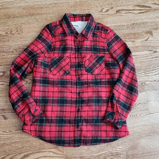 (M) Cisono Plaid Collection Plaid Fleece Lined Sherpa Lumberjack Outdoor Country