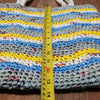 Handmade Colorful Tote Knit Woven Stripes Cottagecore Coastal Grandma