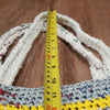 Handmade Colorful Tote Knit Woven Stripes Cottagecore Coastal Grandma
