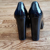 (7M) Kenneth Cole New York Platform Chunky High Heels Shiny Classic Formal