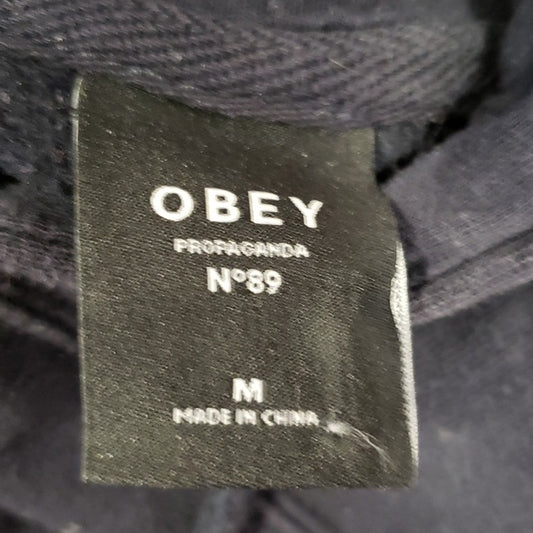 (M) Obey Cozy Warm Athleisure Loungewear Graphic Logo Casual Comfortable