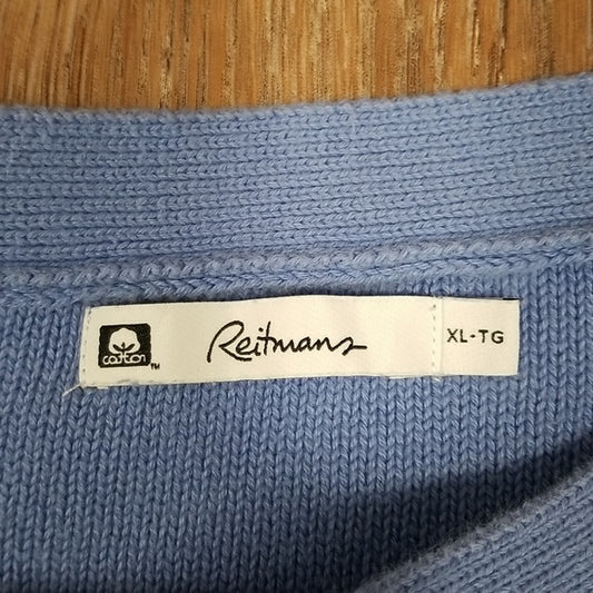 (XL) Reitmans 100% Cotton Casual Warm Outdoor Knit Cozy Comfortable