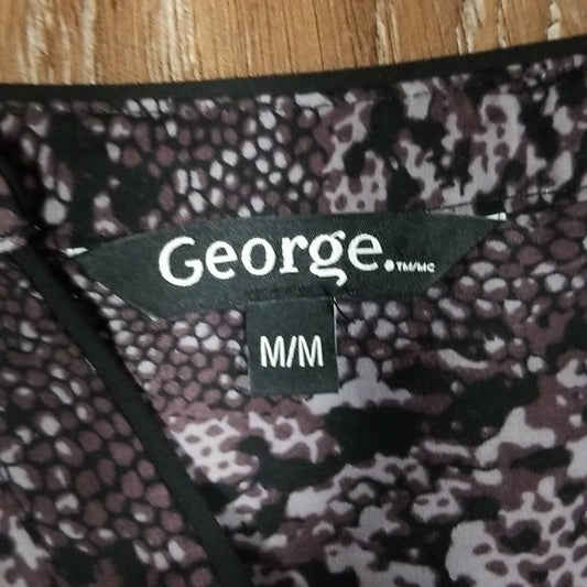 (M) George Contemporary Lightweight Cool Patterned Business Casual Flowy Office
