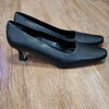 (8.5) Outline Classic Black Low Kitten Heel Business Formal Neutral Minimalist