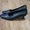 (8.5) Outline Classic Black Low Kitten Heel Business Formal Neutral Minimalist