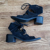 (8.5M) Steve Madden Suede Leather Upper Lace Up Eyelet Sandals Bohemian Goth