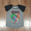 (M) Marvel Comfy Casual Graphic Logo Heathered Weekend Comicon Classic T Disney