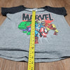 (M) Marvel Comfy Casual Graphic Logo Heathered Weekend Comicon Classic T Disney