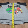 (M) Marvel Comfy Casual Graphic Logo Heathered Weekend Comicon Classic T Disney