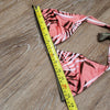 (M) Guess Los Angeles Palm Print Tie Triangle Bikini Vacation Pool Beach Coastal