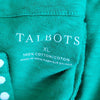 (XL) Talbots 100% Cotton Embroidered Bohemian Lightweight Casual Relaxed Fit