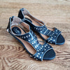 (6.5M) Clarks Artisan Embellished Leather Upper Low Wedge Sandals Comfortable