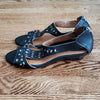 (6.5M) Clarks Artisan Embellished Leather Upper Low Wedge Sandals Comfortable