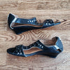 (6.5M) Clarks Artisan Embellished Leather Upper Low Wedge Sandals Comfortable