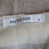 (M) Antistar Striped Neutral Cottagecore Soft Fuzzy Comfy Canadian Made Boxy Fit