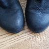 (9M) Vince Camuto Leather Upper Heeled Booties Bead Details Goth Rock Occasion