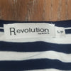 (S) Revolution by Ricki's Stripes Comfy Casual Lightweight Nautical Loose Fit