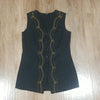 (8) Sophisticate Vest Embroidered Workwear Victorian Classy Embellished 90s 80s