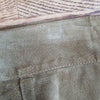 (16) Danier Suede Genuine Leather Midi Pencil Lined Skirt Victorian Fancy Office