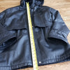 (M) Sequence 100% Leather Shell Jacket Hooded Warm Luxury Nylon Lined